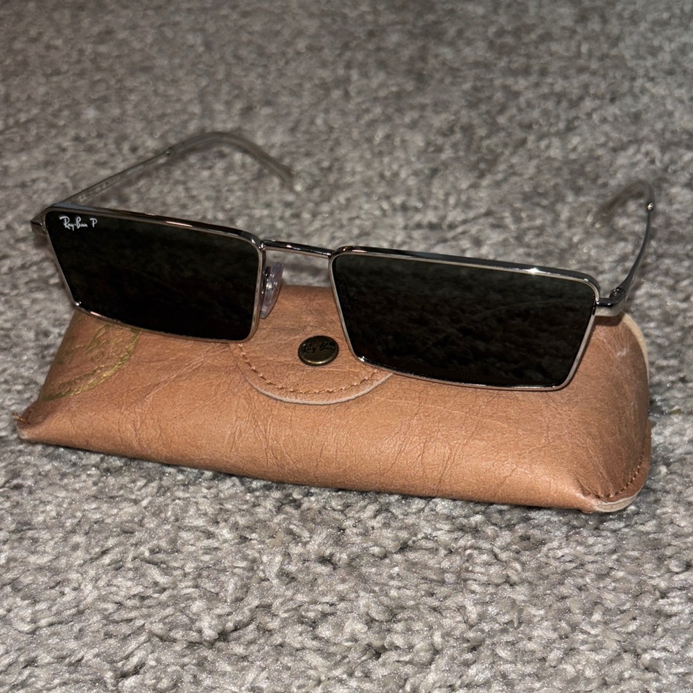 Authentic Ray-Ban Emy Polarized Sunglasses with Brown Case
